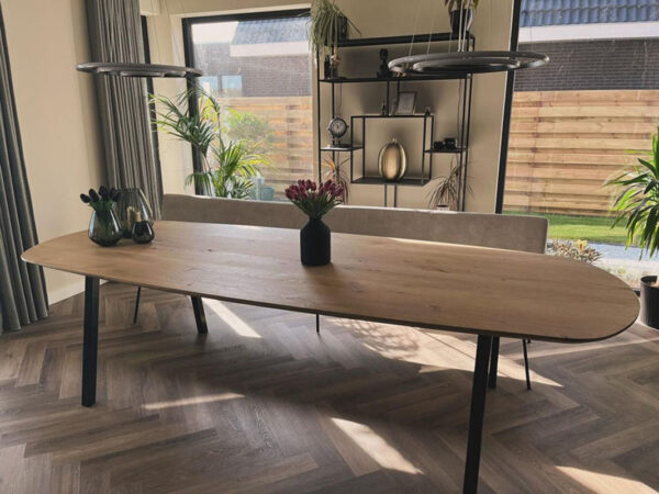 Eiken Deens ovale tafel