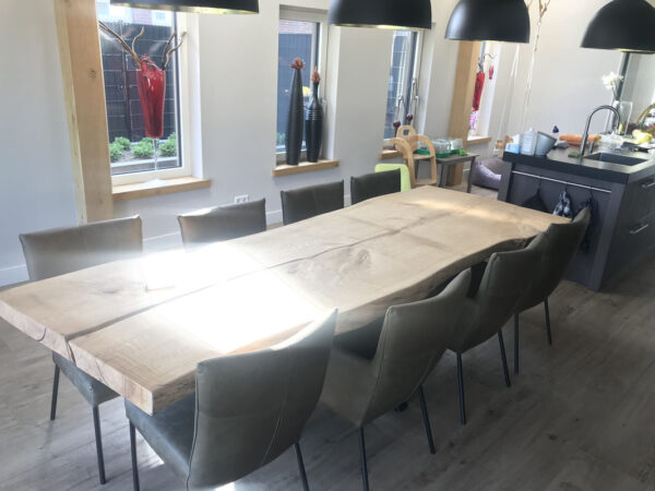 Eiken boomstamtafels - Afbeelding 3
