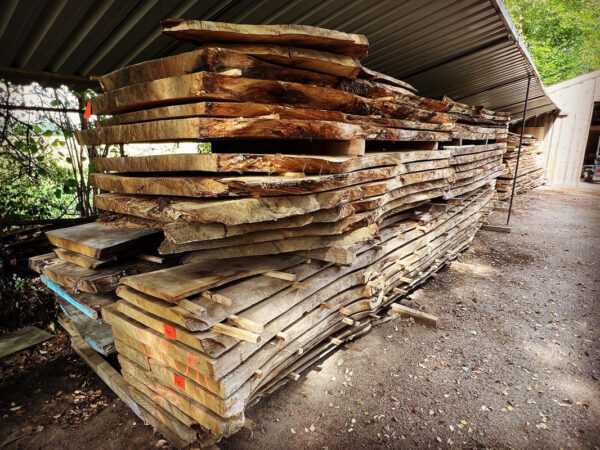 Eiken boomstamtafels - Afbeelding 2