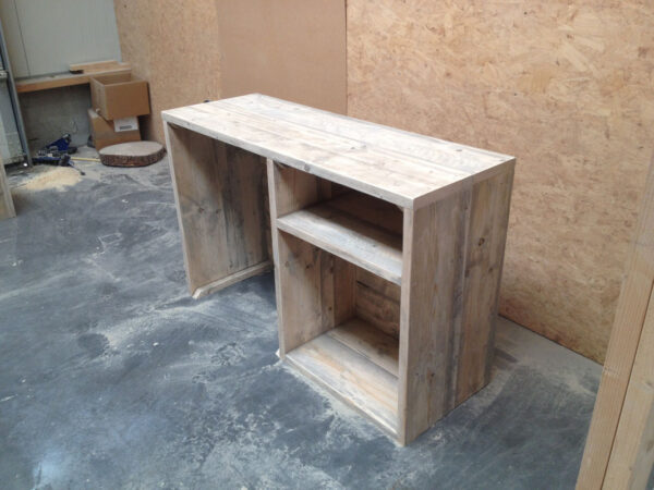 Basic steigerhouten bureau - Afbeelding 3