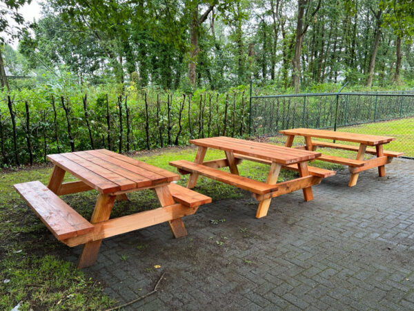 Douglas picknick tafel met losse balken