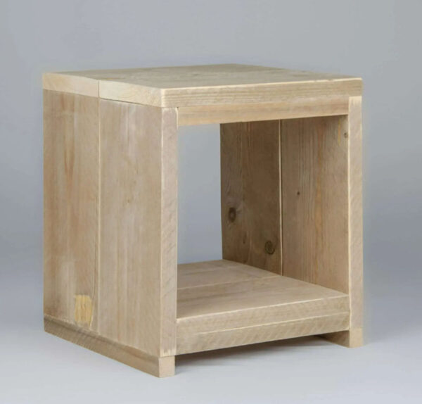 Steigerhouten open nachtkastje
