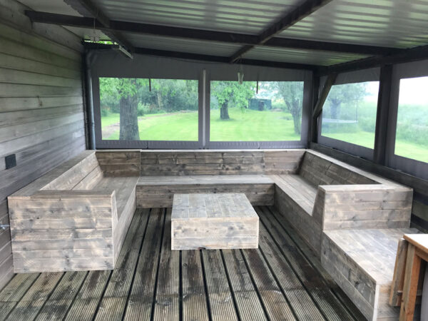 Steigerhouten U bank - Afbeelding 5