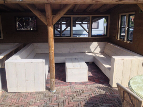 Steigerhouten U bank - Afbeelding 7