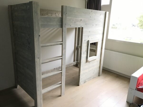 Steigerhouten hoogslaper met speelhut - Afbeelding 4