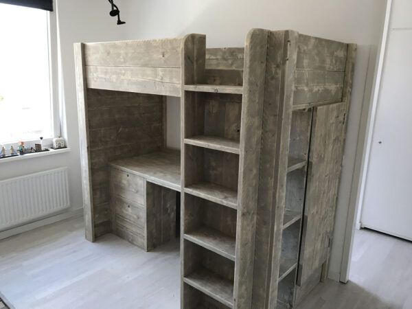 Steigerhouten hoogslaper deluxe